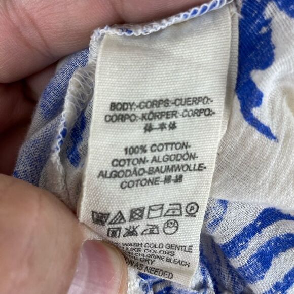 NWT Free People White and Blue Tropical Halter Top Dress Size XS - Picture 8 of 8